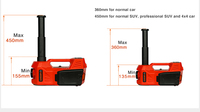 360mm/450mm de haut 3T/5T cric de voiture électrique portable kit d'outils de changement de réparation de pneus d'urgence