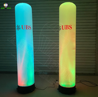 Tubes d'air gonflables rotatifs pour colonne d'éclairage Airfun pour la publicité