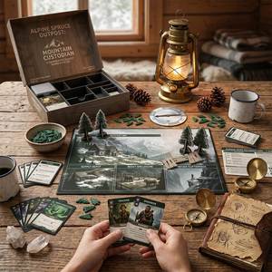 Jeu de société interactif personnalisé et écologique : Train, dés, cartes, jeu de rôle western, cartes de stratégie pour jeu en groupe - Product Image 1