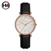Montre à quartz pour femme Hannah Martin 1072, bracelet en acier, étanche, style professionnel, vente chaude