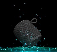 Mini haut-parleur Bluetooth portable bleu 6W, étanche IPX7, stéréo TWS HiFi Bass, 1200mAh, rechargeable par USB, 10H, haut-parleur de voyage en plein air
