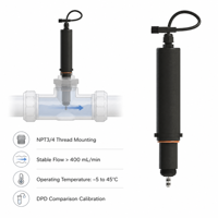 Sensor de Cloro Residual en Línea con Sonda de Doble Electrodo de Platino para Monitoreo del Tratamiento de Agua Potable y de Piscinas