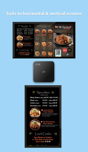 Kỹ thuật số biển Media Player Box quảng cáo hiển thị đám mây CMS quản lý Bảng menu Android Media Player - Product Image 2