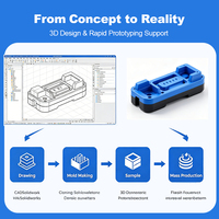 Precision Custom Keyboard Keycap Plastic Injection Molding OEM PC ABS Housing Enclosure for Electronic Smart Device Controller