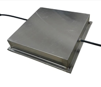 Projecteurs LED RGB à détection sonore 30x30cm, indice de protection IP67, construction en acier et verre, intensité variable, Ra80 CRI, DC24V, 50000 heures