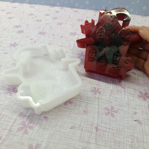 Moules de coulée en résine faits à la main pour bricolage Ins Style ornements décoratifs Santa Silicone outils de bureau moule outils de gâteau - Product Image 1