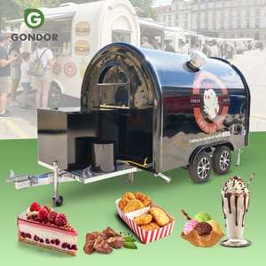 Camion de restauration italien extensible pour boissons, falafels, smoothies, concession de 8 pieds - Product Image 1