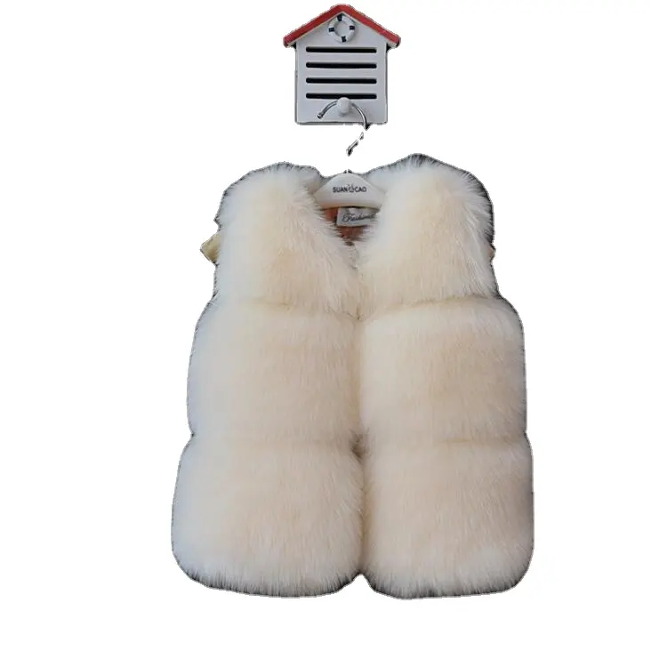 Baby girl fur vest Faux Fur baby vest / outwear vest / Waistcoats Girls Autumn Fashion Solid Color Vests