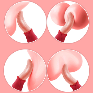 Vibratori adulti realistici con lingua leccata rosa Pussy G Spot clitoride massaggio clitoride sesso giocattolo delle donne vibratore