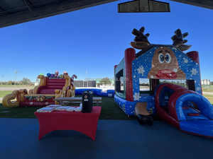 PVC commercial gonflable de Noël, traîneau du Père Noël et élan gonflables - Product Image 4