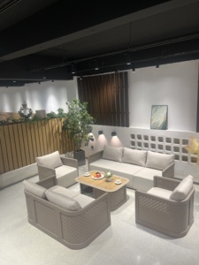 Luxury Modern Outdoor <b>Garden</b> <b>Set</b> - Weatherproof Pe Rattan Furniture for Patio & Balcony Weatherproof Pe Rattan and - Product Image 3