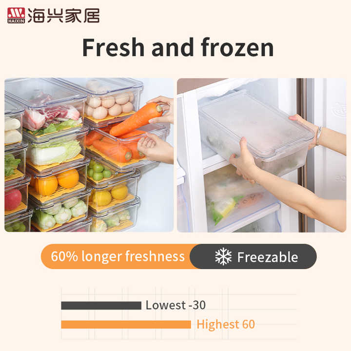 BINO | Contenedores De Almacenamiento Apilables, Extra Grandes - Paquete De 4 De The Stacker Collection | Contenedores De Almacenamiento De Plástico Transparente | Contenedores De Organización Para