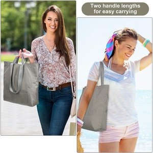 Sac de courses pliable en polyester écologique, imperméable, réutilisable, de nouvelle conception, promotionnel, pour supermarché - Product Image 4