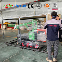 Zelfrijdende rupsband fruitplukker, crawler-type boomenschudmachine voor olijven, noten, amandelen en ander fruit en meer