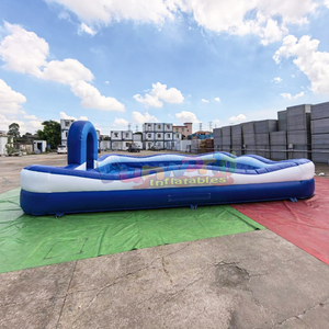 Gran fiesta de verano al aire libre para niños, juegos inflables, piscina de espuma inflable con máquina de burbujas - Product Image 3