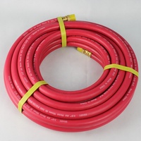 Tuyau d'air comprimé en caoutchouc de 3/8 pouce avec raccords - Flexible, résistant à l'abrasion pour les applications de pistolets à clous