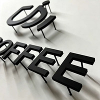 Letras del Alfabeto Personalizadas en Acero Inoxidable, Fabricante de Letreros, Corte Láser de Metal, Latón Dorado, Letras 3D para Hoteles, Decoración de Paredes