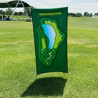 Toalla de Golf SwingPerfect con Mapa de Campo de Doble Cara, Impresión de Microfibra, Ayuda para el Entrenamiento de Aproximación, Portátil y Colgante