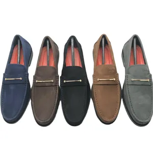 Herren Freizeit schuhe Classic Original Wildleder Leder Penny Loafers Slip On Ferse Männliche Mokassins Freizeit schuhe