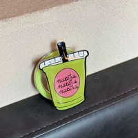 Ins-Style Cartoon Niedlicher Magnetischer Telefonhalter Getränkebecher Bettnutzung Kreatives Design Kokosnussbecher Telefonständer