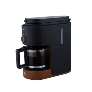 家用豆预磨粉咖啡2选项壶冲泡器滴水咖啡机