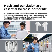 Écouteurs de traduction en temps réel Time Space Pot M3 avec annulation intelligente du bruit pour appels et traducteur simultané