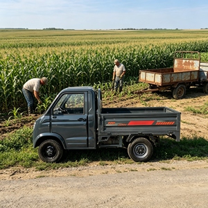 Certification CEE, camion électrique léger de 1000 kg, vitesse réglable, 25 km/<span class=keywords><strong>h</strong></span>, 40 km/<span class=keywords><strong>h</strong></span>, moteur 3000 W, transport agricole, transport de marchandises lourdes - Product Image 3