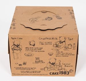 Cajas de papel personalizables Pretty White Cookie Box Embalaje de panadería para cupcakes Postres y golosinas de fiesta - Product Image 4