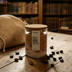 Bougies en verre en forme <span class=keywords><strong>de</strong></span> café glacé, parfum vanille, en cire <span class=keywords><strong>de</strong></span> soja, grandes, en vrac, pour table, vente en gros - Product Image 2