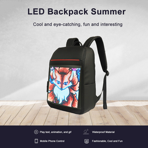 Sac à dos à écran LED, fabricant d'écrans lumineux, sac à dos publicitaire mobile, écran d'affichage électronique, sac à dos scolaire à LED - Product Image 2