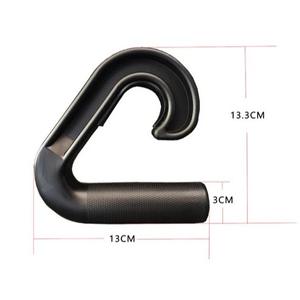 Ganchos de nailon compuesto de alta resistencia negro, <span class=keywords><strong>barra</strong></span> de agarre, duradero, antideslizante, versátil, equipo de uso en gimnasio en casa, diseño ergonómico, Barras de agarre - Product Image 2