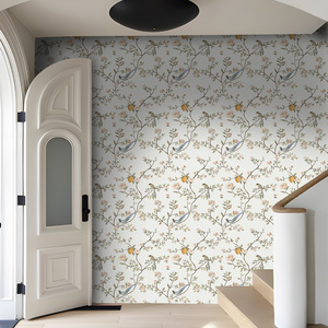 Creation Of Time And Space Peel Stick Wallpaper Floral Bird Pattern Self Adhesive Wall <b>Sticker</b> For Home Decor - Product Image 3