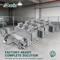 Machine de séchage d'aliments pour animaux de compagnie haute capacité 2000 kg, ligne d'empilage automatique de palettes, chambre de déshydratation en acier inoxydable pour viande séchée