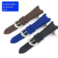 BEEFLYPOWER Nouveau bracelet de montre en silicone étanche et anti-transpiration avec interface spéciale, accessoires de bracelet de montre 25 mm pour homme