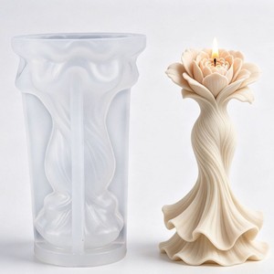 3D Fishtail Flower <b>Silicone</b> Mold DIY Handmade Aromatherapy Candle Mold for Home Craft Candle Making - Product Image 1