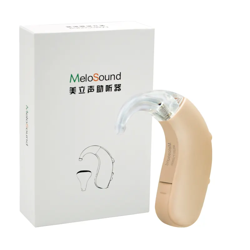 Melosound Hearing Aid Amplificador Auditivo Com Acessórios Ear Aid Trimmer Aparelhos Auditivos Programáveis Para Idosos Headphone