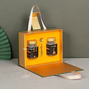 Luxury Honey Gift <b>Box</b> with <b>Glass</b> Jar, Custom Logo, Premium Handle Design - Product Image 5