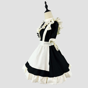 Zixiao Maid Costume Women Plus Size Black Polyester Dress Cosplay Performance Wear - Product Image 2