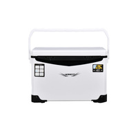 Glacière portable isotherme 26L ultra-légère en PP avec isolation en mousse sur 5 côtés pour la pêche en mer, le camping et les pique-niques, qualité alimentaire, étanche