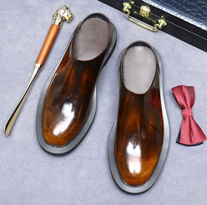 Zapatos Formales de Cuero Genuino, Estilo Retro con Diamantes, Casuales, de Negocios, Británicos, para Boda, Impermeables y Ligeros para Hombre - Product Image 4