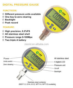 Lcd Display Hydraulische Drukmeter 60Mm Wijzerplaat Digitale Drukmeter M20 * 1.5 0.5% <span class=keywords><strong>100Mm</strong></span> Wijzerplaat-0.1 ~ 100Mpa Manometers - Product Image 4