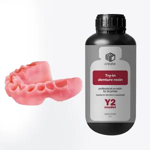 Impression 3d Résines de base pour prothèses dentaires Impression liquide pour équipements dentaires Impression numérique Résine pour prothèses dentaires 3d pour LCD/ DLP