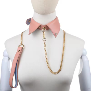 Laisse-collier Kenlin SM0005 en forme de signe, haute qualité, style unique, BDSM, bondage, retenue corporelle, corde fétichiste, <span class=keywords><strong>esclave</strong></span> soumis - Product Image 2