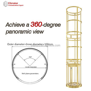 Pasokan pabrik disesuaikan Panoramic 3 cerita Circular <span class=keywords><strong>Elevator</strong></span> kualitas baik Mudah Instalasi <span class=keywords><strong>Lift</strong></span> kaca - Product Image 2