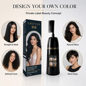 Pigmento Permanente para el Cabello con Esencia Natural en Crema, con Peine Aplicador Fácil de Usar, Marca Privada, Calidad Profesional - Product Image 1
