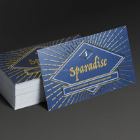 Carte de visite professionnelle avec estampage à chaud or et argent, finition brillante, écologique, impression numérique de qualité supérieure