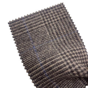 Produttore di tessuto Glen Plaid marrone pied de poule nero <span class=keywords><strong>lana</strong></span>/poliestere tessuti in pile per cappotti SH2406 - Product Image 5