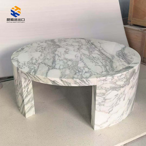 Tavolino da Caffè in Marmo Francese di Lusso, Design Moderno per Soggiorno, Villa, Hotel, Uso Domestico, Ecologico, Marca KT STONE - Product Image 4