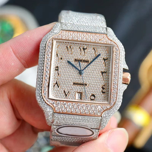 Reloj Mecánico de Lujo con Diamantes Moissanite, Estilo Hip Hop para Hombre - Product Image 3