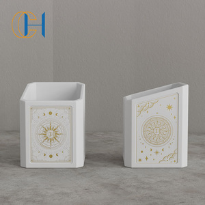 <span class=keywords><strong>CH</strong></span> เทียนหอมถั่วเหลืองธรรมชาติสำหรับตกแต่งบ้านภาชนะทำจากซีเมนต์ลายนูนโลโก้ตามธรรมชาติฉลากส่วนตัว - Product Image 2